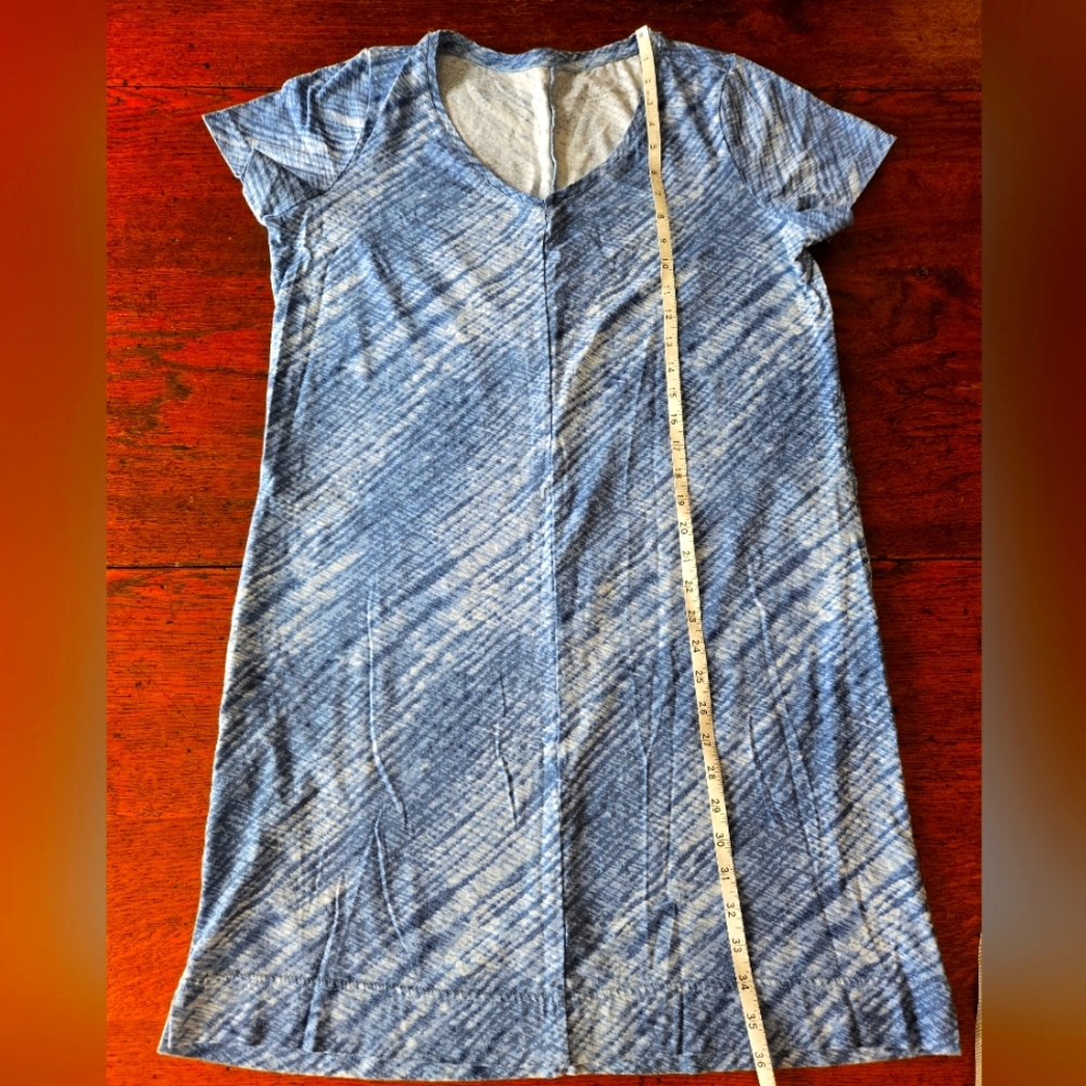 J.Jill PureJill Print Tshirt Dress Medium Blue